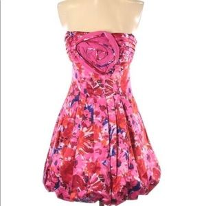 BCBG Maxazria Cocktail strapless cocktail dress